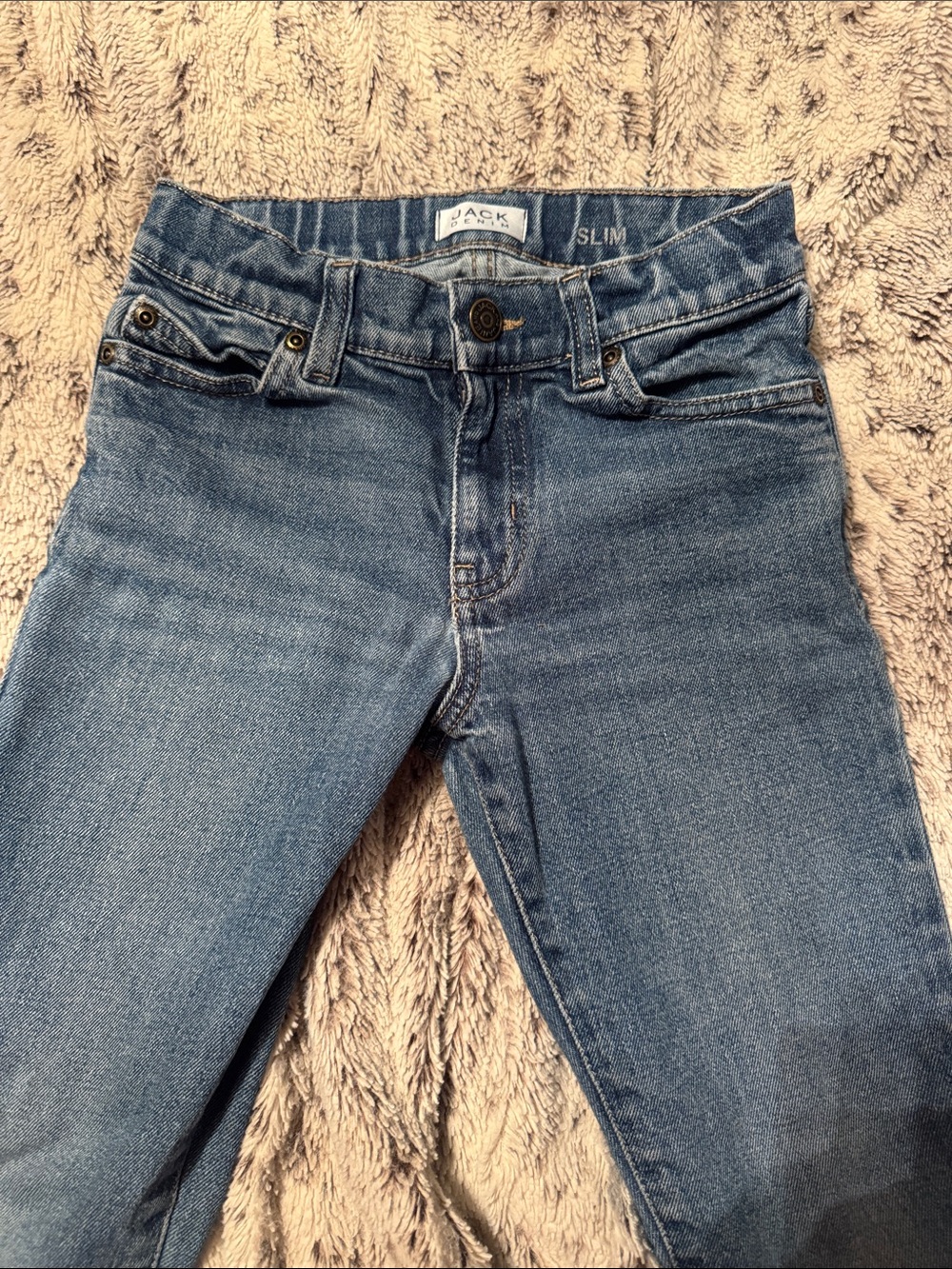 Janie and Jack Slim Skinny Jeans in Medium Blue Wash